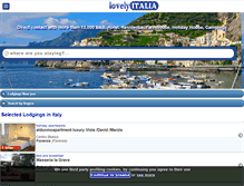 Tablet Screenshot of lovelyitalia.com